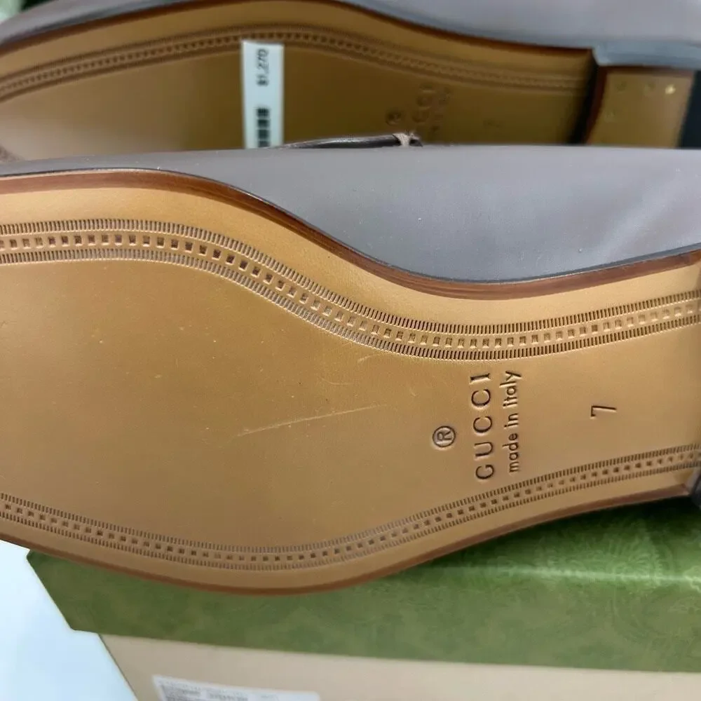 Men's Gucci JORDAAN 100th anniversary horse bit loafers size 7
